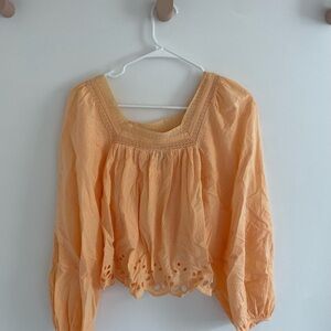 Universal Thread Apricot Lace Blouse